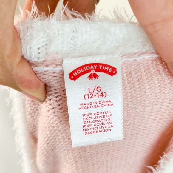 Meowy Christmas Crewneck Sweater Large Sequin Cat - Picture 6 of 6